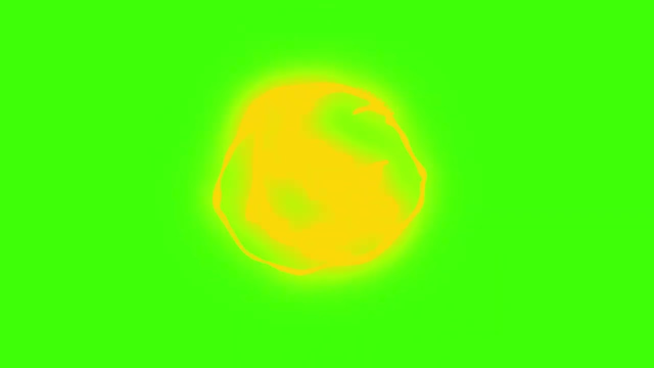 Cartoon Energy Burst FX Elements Green Screen Pack