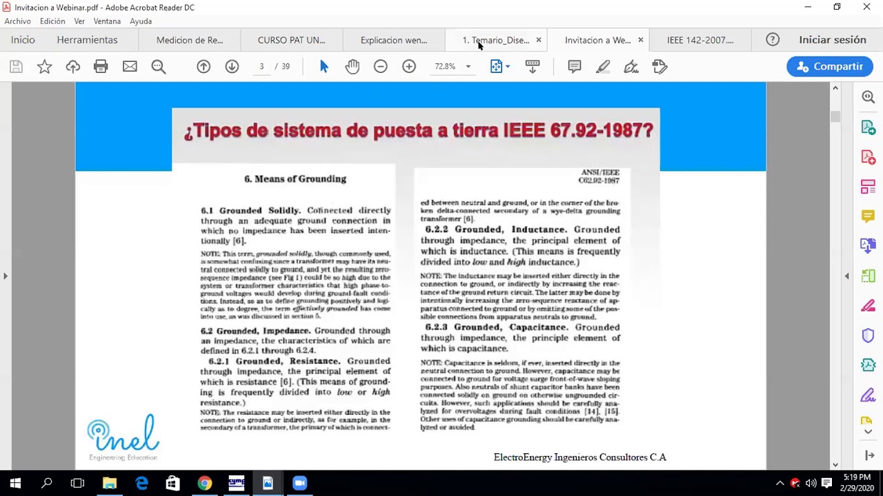 Charla Técnica Sistemas de Puesta a Tierra
