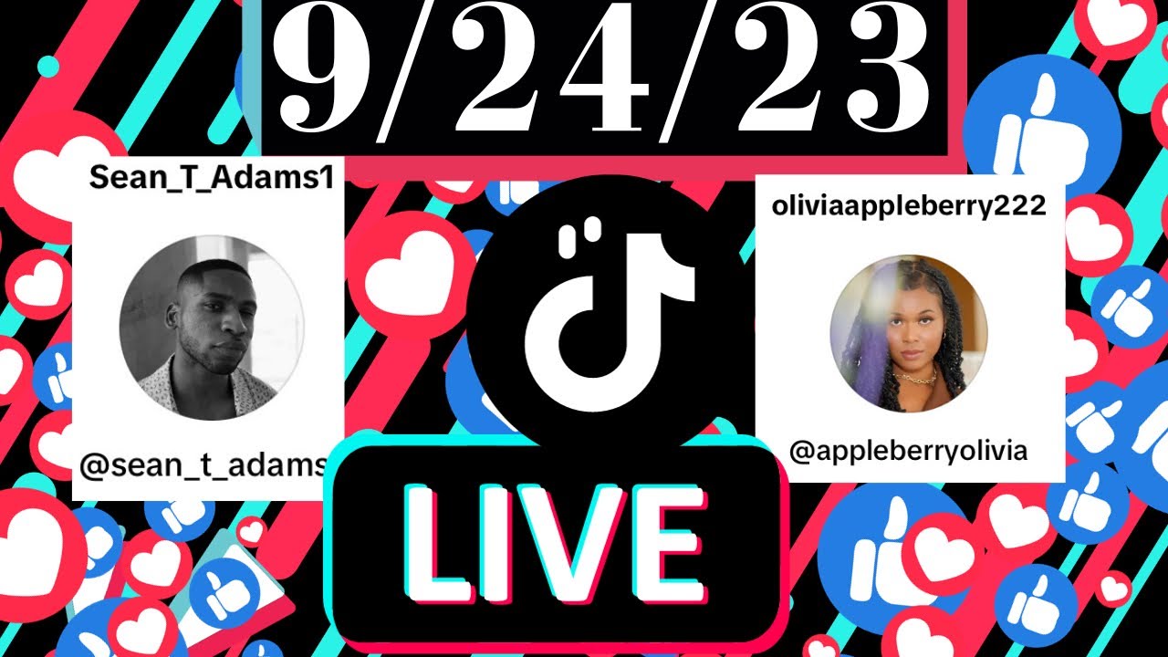 Sean T Adams and Olivia AppleBarry on TikTok Live 9/24/2023