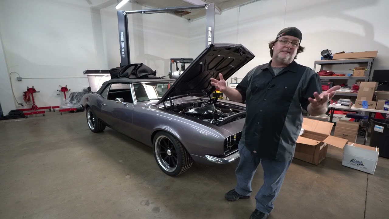 Mounting the battery in the trunk of the 1968 Camaro