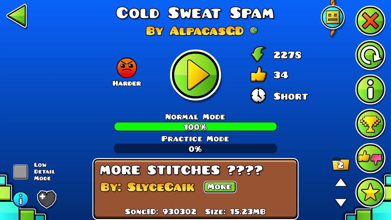 Cold Sweat UFO 100% but i probably click too fast
