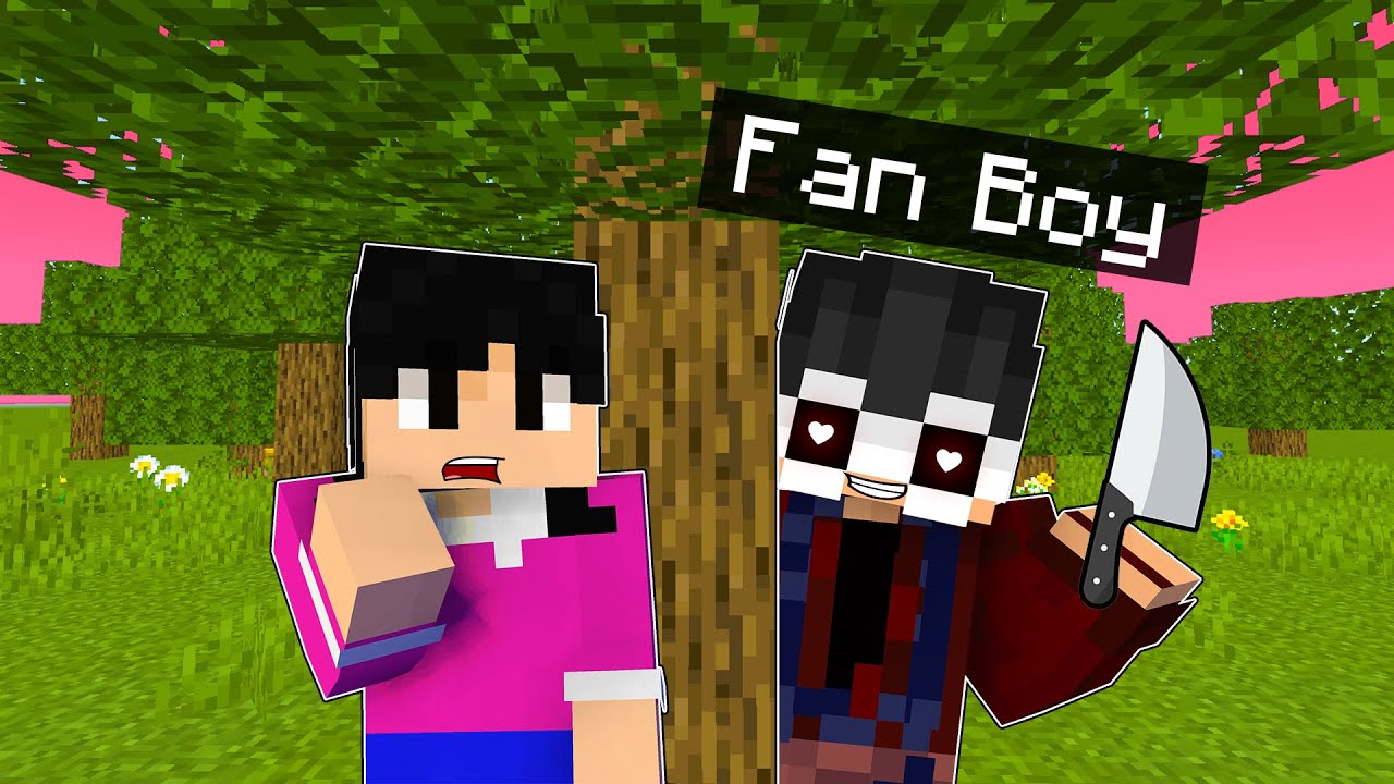 HUNTED by my CRAZY FAN BOY in Minecraft! | OMOCITY |