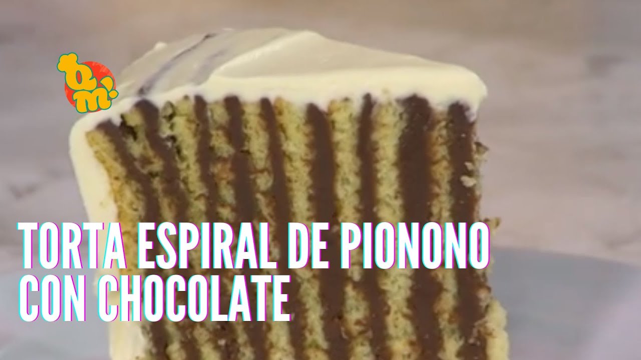 Torta espiral de pionono con chocolate | #QuéMañana