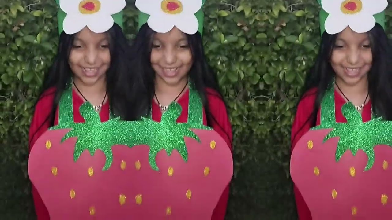DISFRAZ DE FRESA / DISFRAZ DE FRUTA