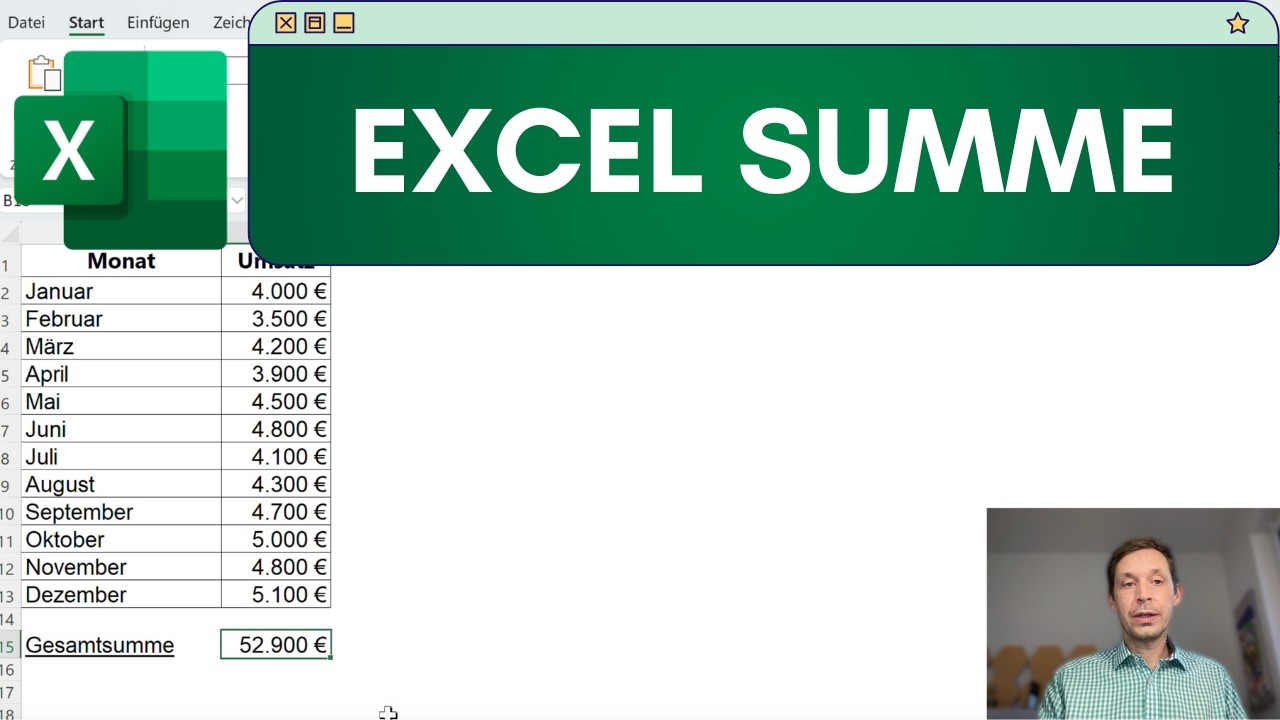 Excel SUMME einfach erkl&auml;rt: So rechnest du Werte und Bereiche zusammen!