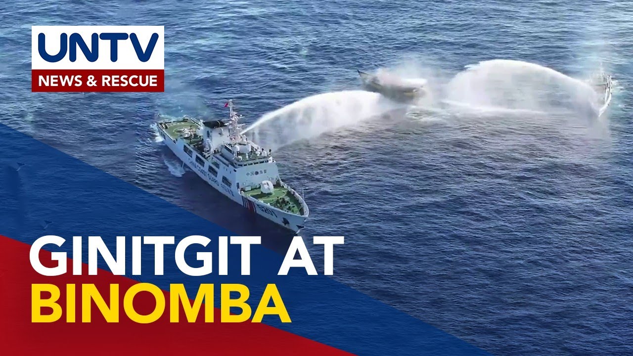 4 Philippine Navy members, sugatan nang bugahan ng tubig ng Chinese ships ang PH supply boat