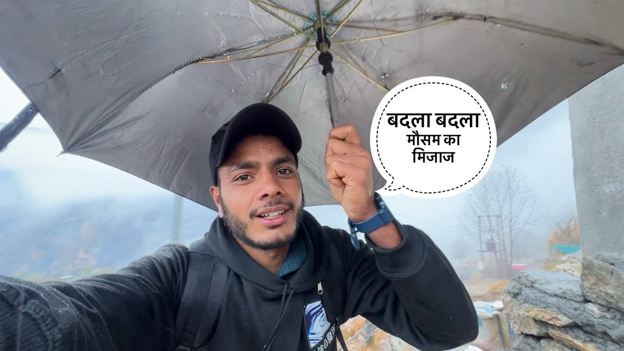 पहाड़ो पे बर्फबारी फिर से शुरू ॥pahadi lifestyle vlog ॥traveling with 13 pahadi