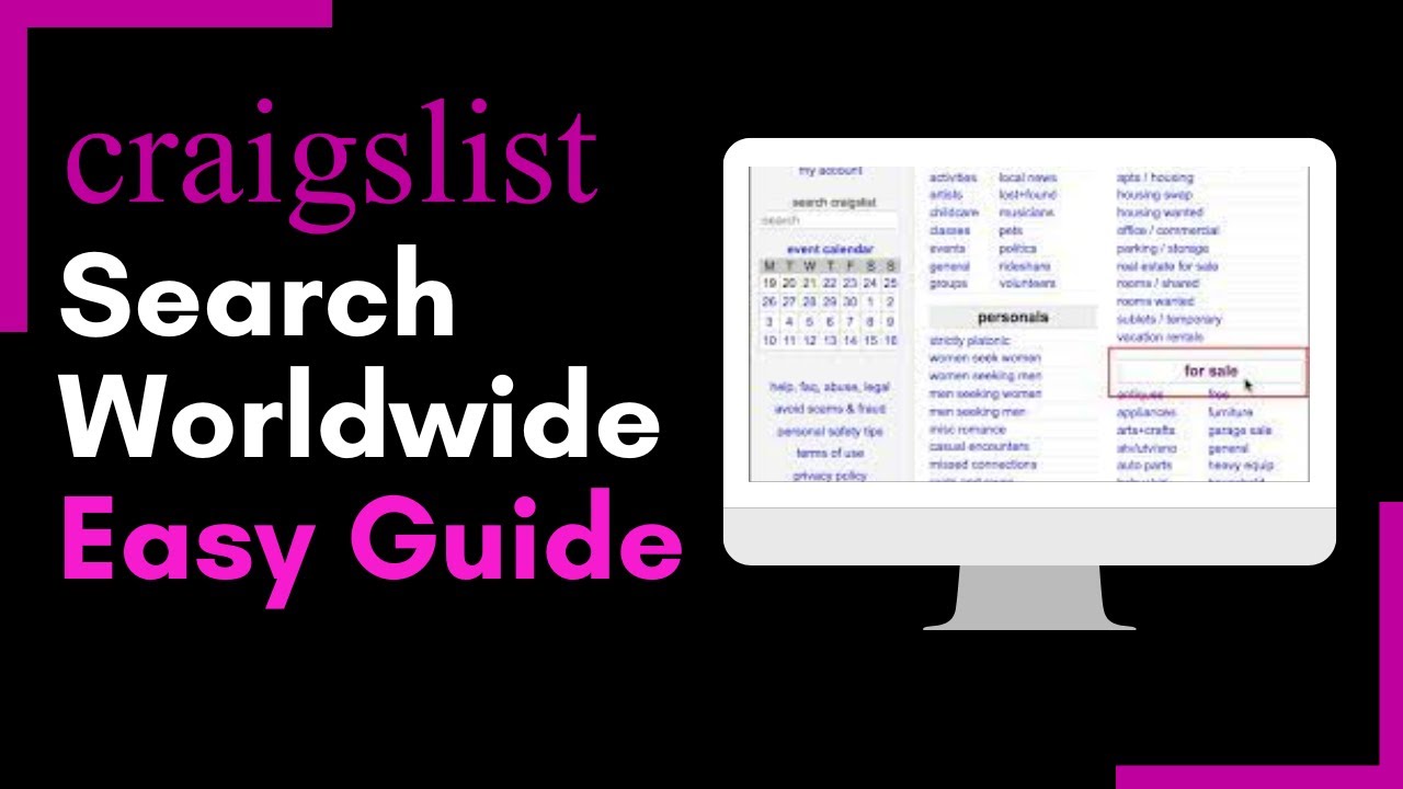 How to do a Nationwide Search on Craigslist !