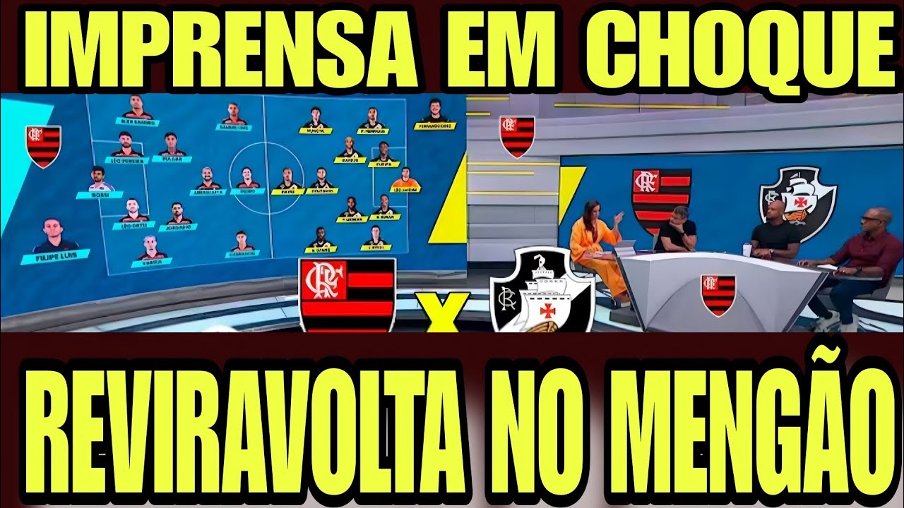 É OFICIAL! Flamengo definido com titulares e promete atropelo no clássico Vasco!
