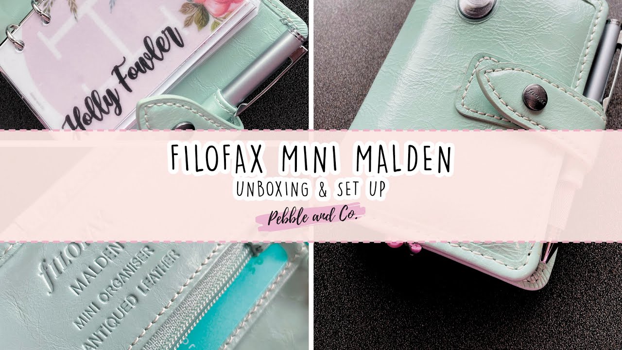 Filofax Mini Malden | Unboxing & Set Up as Wallet | Duck Egg Blue.