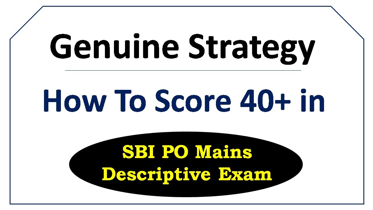 SBI PO | How to score 40+ in Descriptive Exam? | SBI PO Mains | Descriptive Writing | Letter Writing