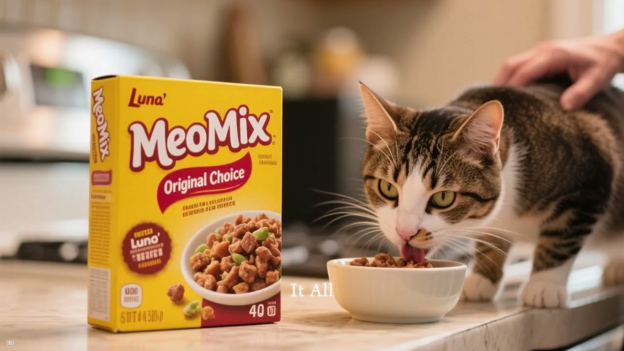 The Night Luna Found Her Flavor: How Meow Mix Original Choice Transformed a Cat’s Energy