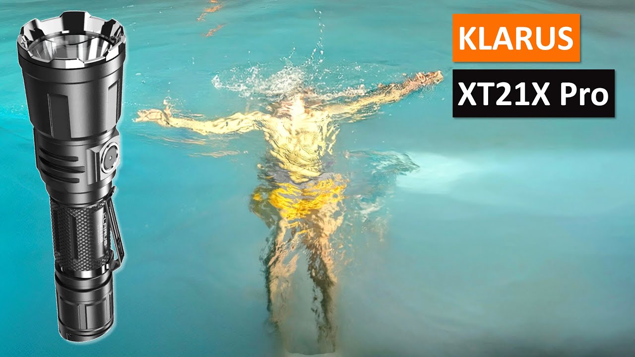 KLARUS XT21X Pro ❤️ Lampe de poche tactique qui éclaire à 300 mètres