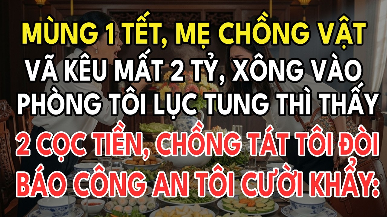 Mùng 1 Tết, Mẹ Chồng Vật Vã Kêu Mất 2 Tỷ, Xông Vào Phòng Tôi Lục Tung Thấy 2 Cọc Tiền, Tôi Chiếu