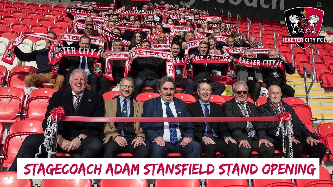 Stagecoach Adam Stansfield Stand official opening | Exeter City Football Club