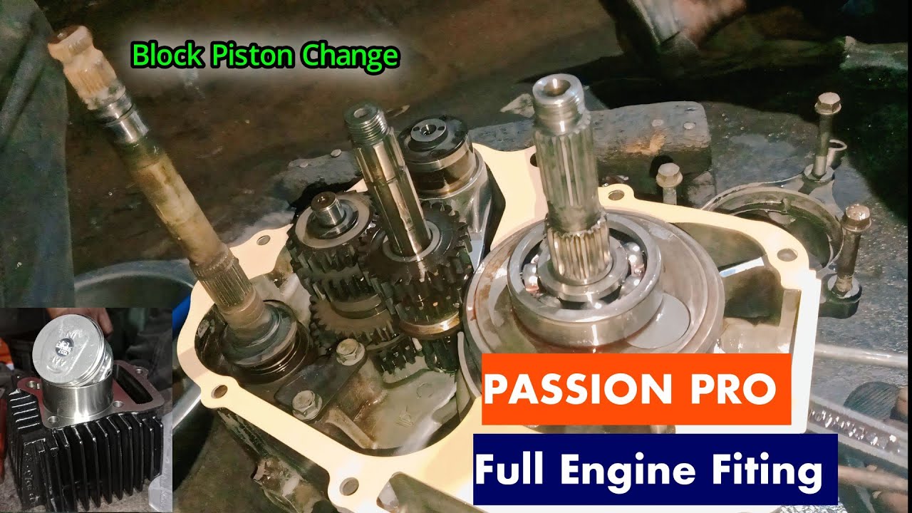 Passion Pro Bike Ka Full Engine Fiting !! Hero Honda Bike a2z Engine Setting 