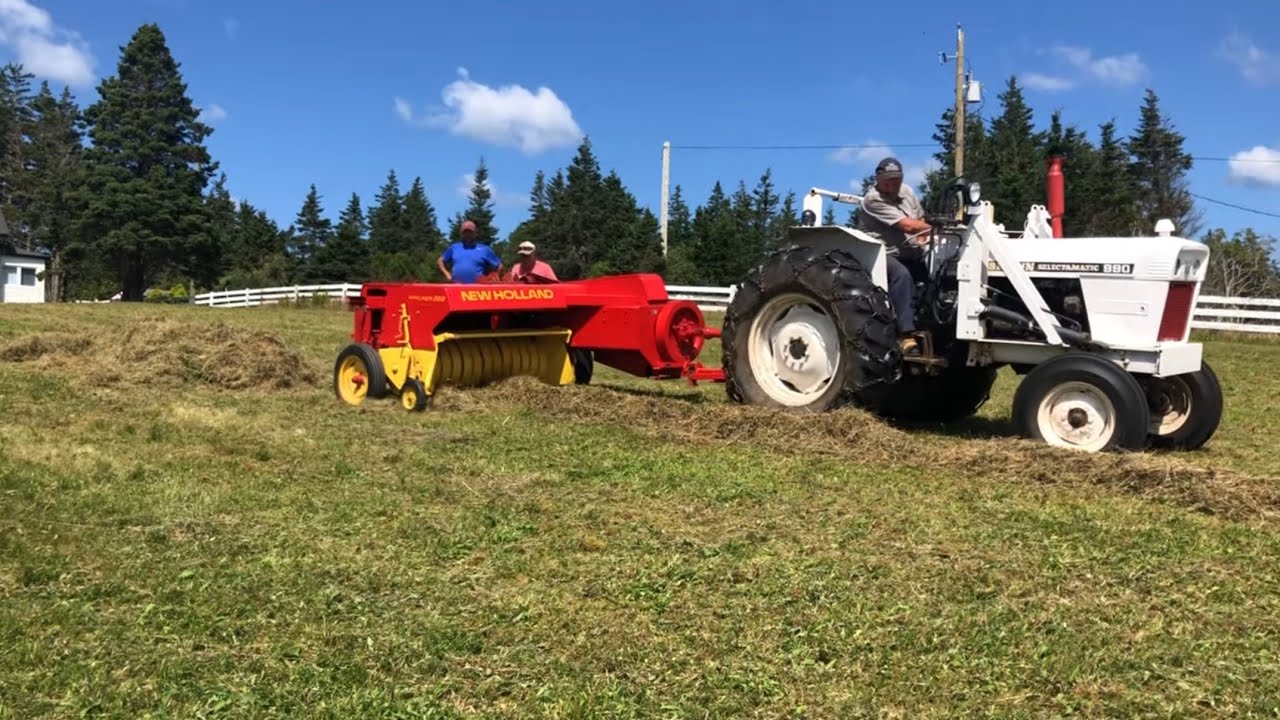 Baling Hay With Old Equipment And Having Lots Of Problems.