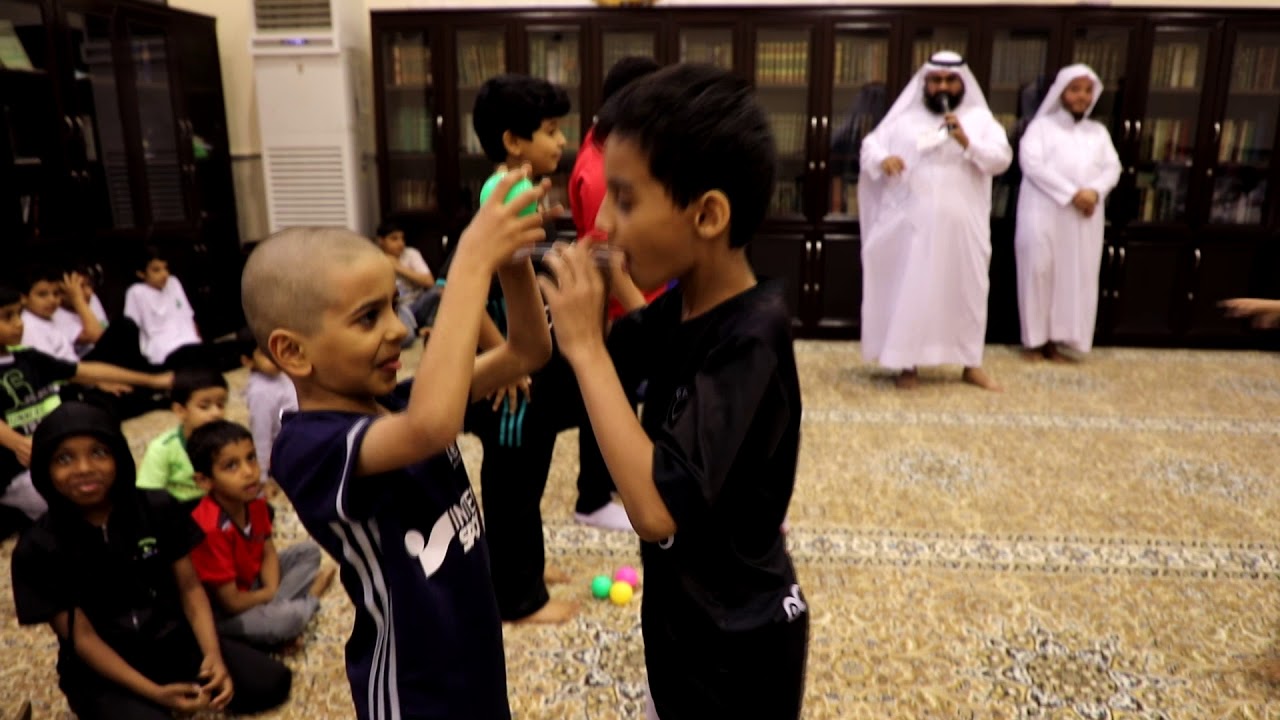 تصوير برنامج ألعاب ومسابقات من إعداد إدارة حلقات تحفيظ القرآن الكريم بجامع الخير في حيء الشرائع