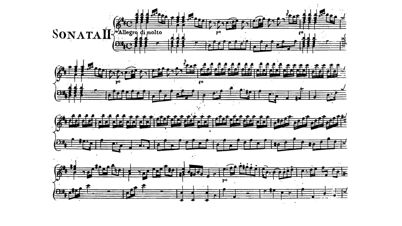 Johann Christian Bach Sonata in D-Major, Opus V N° 2