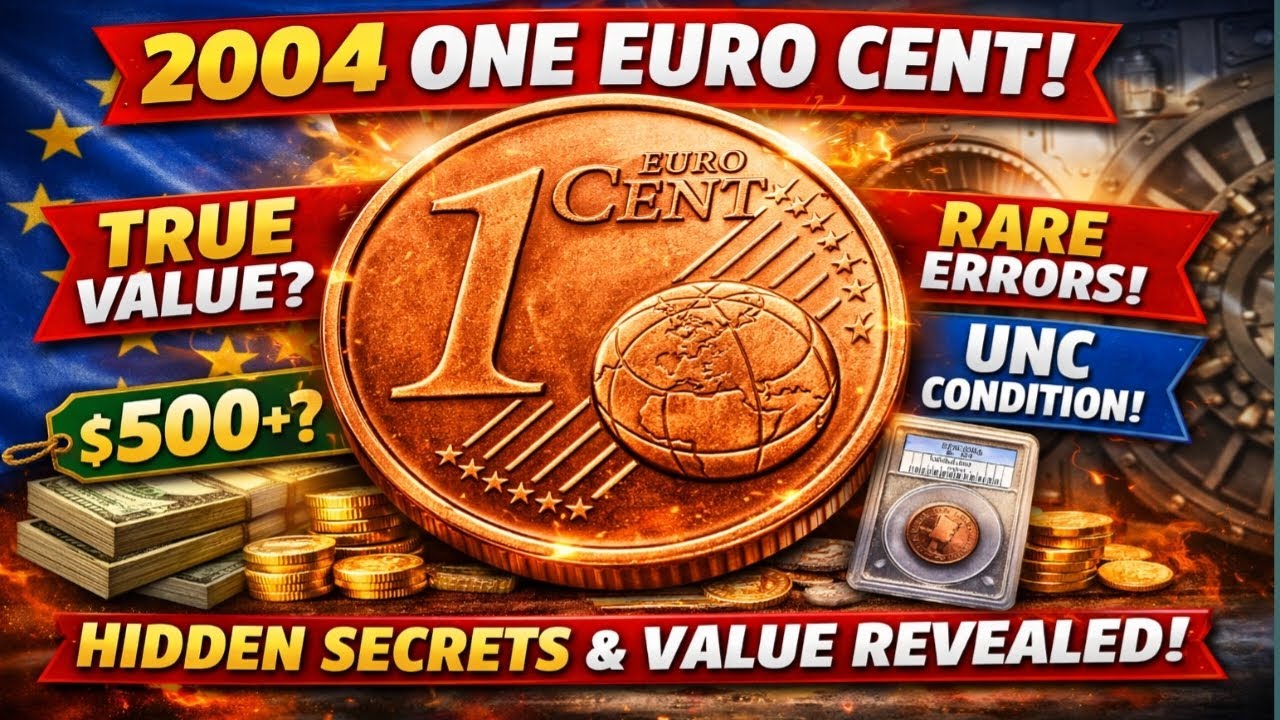 This tiny €0.01 coin hides massive secrets! 😱2004 One Euro Cent – #OneEuroCent #RareCoins