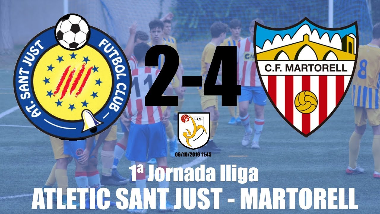 Resumen 1ªJornada⚽ ✅🏆SANT JUST [2-4] MARTORELL JUVENIL2019-20 4K