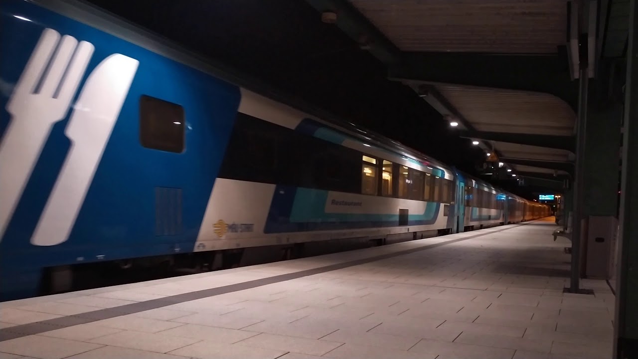 Hung&aacute;ria EC indul Hamburg hbf.-r&oacute;l Alton&aacute;ra 2019.10.17-&eacute;n. ČD Vectron 193 296