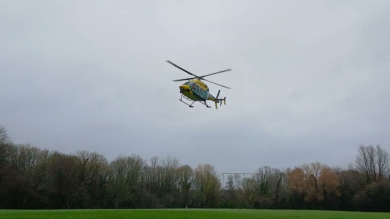 Wiltshire & Bath Air Ambulance critical care team returning to base 