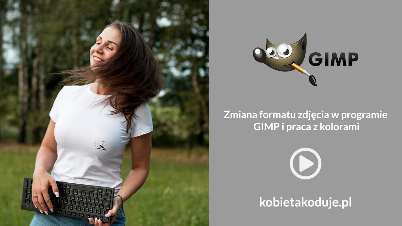 Przycinanie zdjęcia do formatu i manipulacja kolorami w programie GIMP