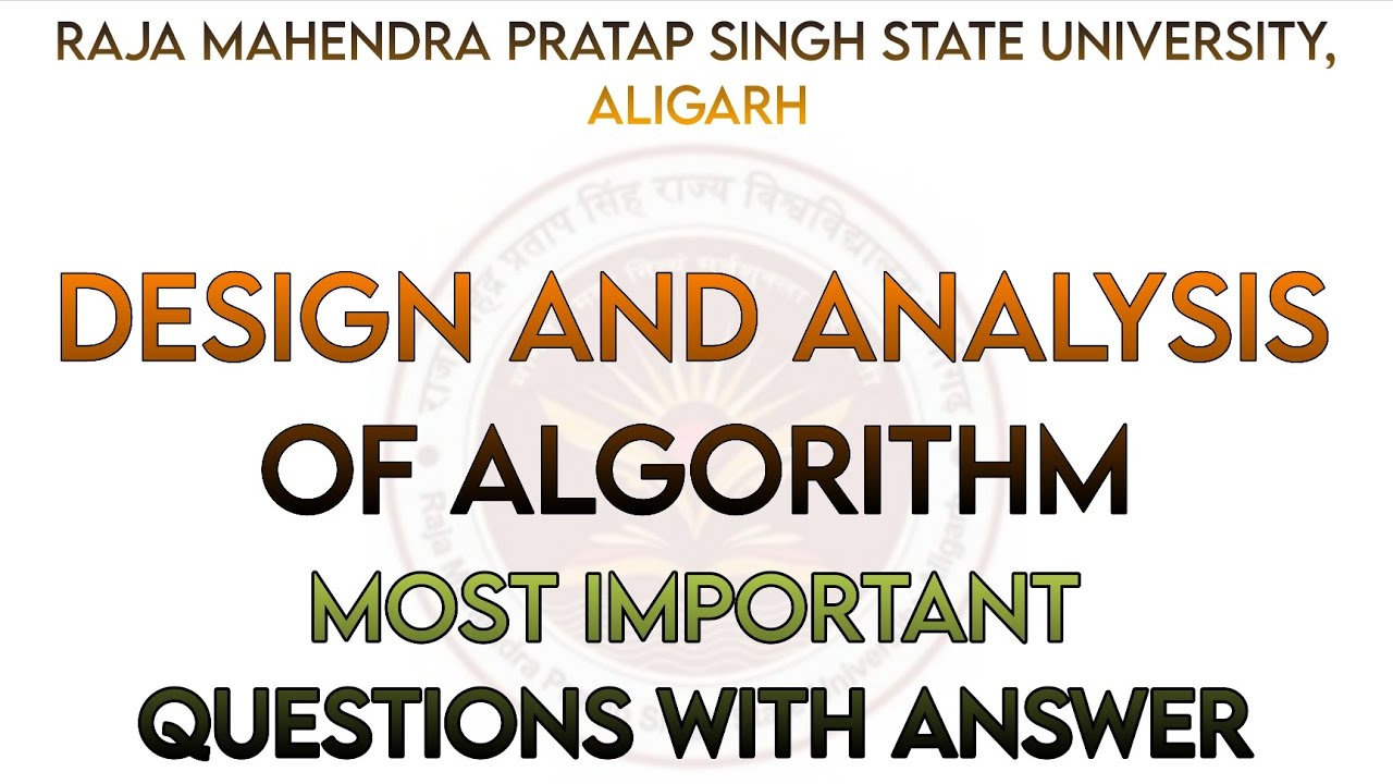 Design and analysis of algorithm mcqs|DAA important mcqs|bca mcqs|#subscribe#share#students#bca#like