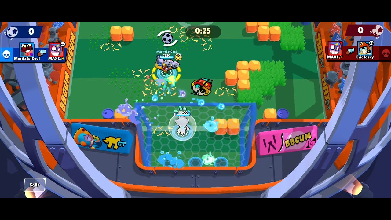 Partidaza tensa de Brawl Stars tension en todo momento