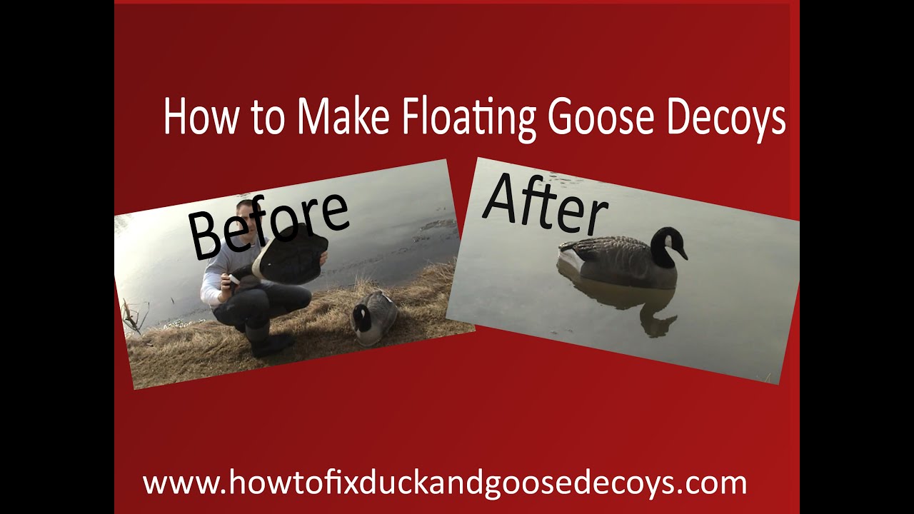 Make Floating Goose Decoys out of Shell Decoys