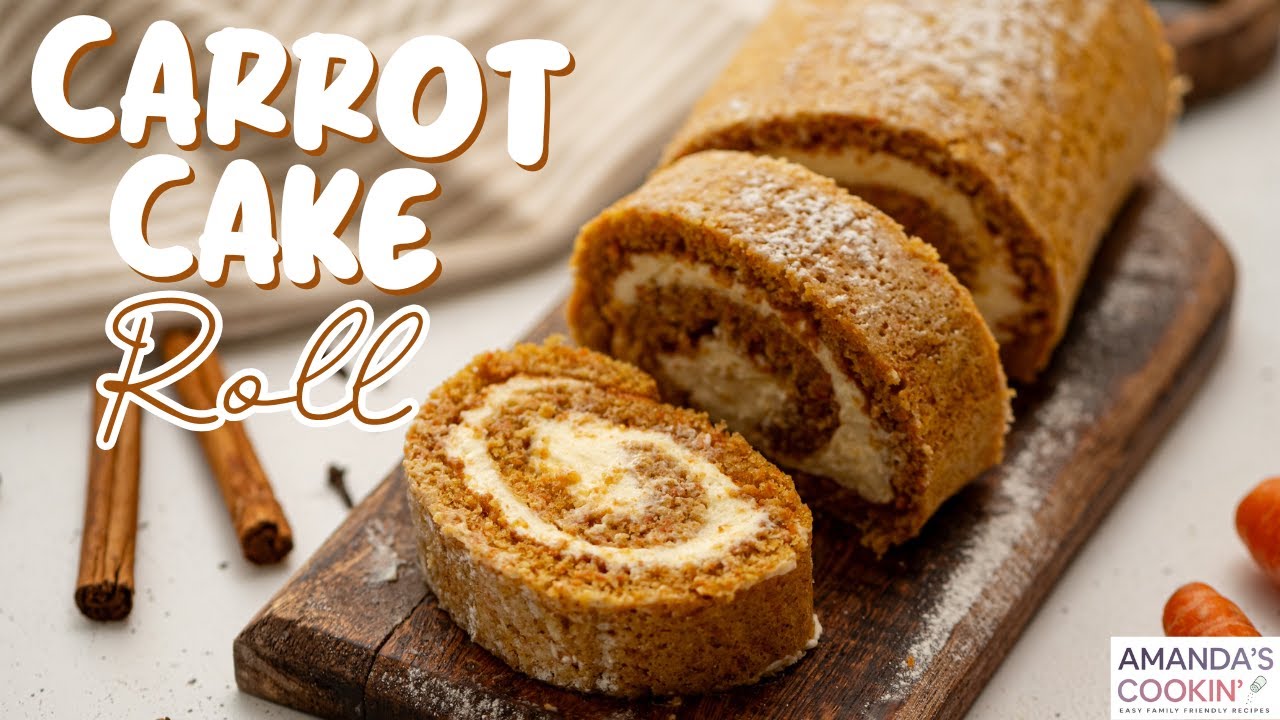 Carrot Cake Roll ~ SPRING DESSERT!