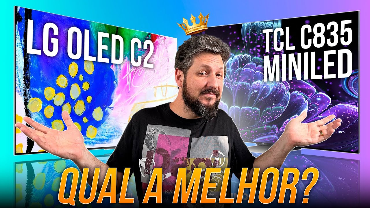 LG OLED C2 vs TCL C835: super comparativo entre TVs OLED e MiniLED. Quem leva?