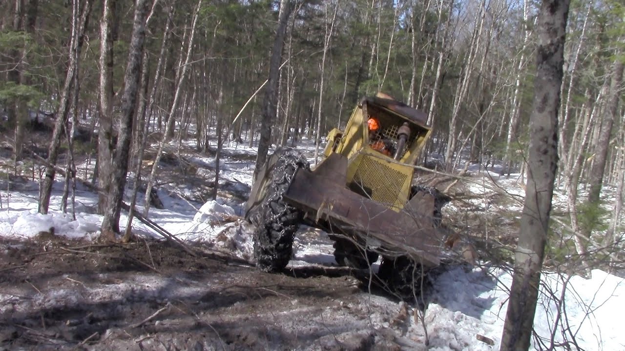 Winter Logging In Maine With The Clark 664