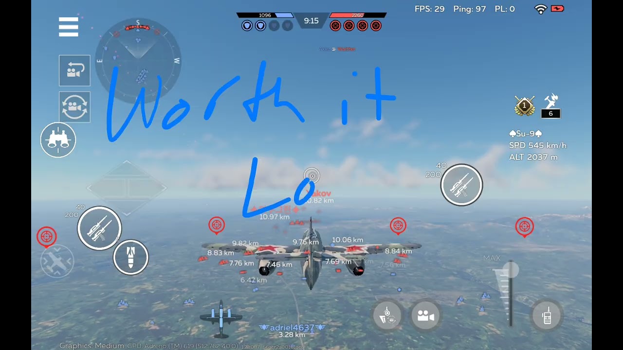Me 262 A-1a Jabo, F-84G-21-RE, Su-9, Me 163 Air Battle Gameplay #WTM 