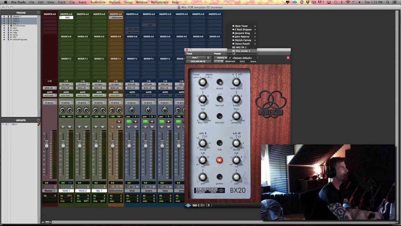 EZ Drummer in Pro Tools: How-to set it up and create a template