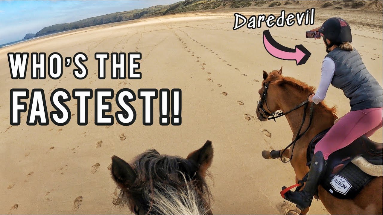 HORSE RACING ON THE BEACH | Out of Control 🙈