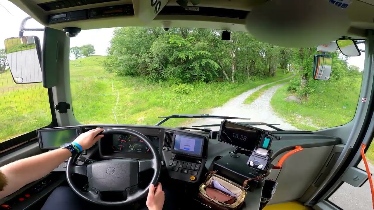 [Onboard] School trip on Osterøy island to Hosanger! Volvo 8900 10,8 meter