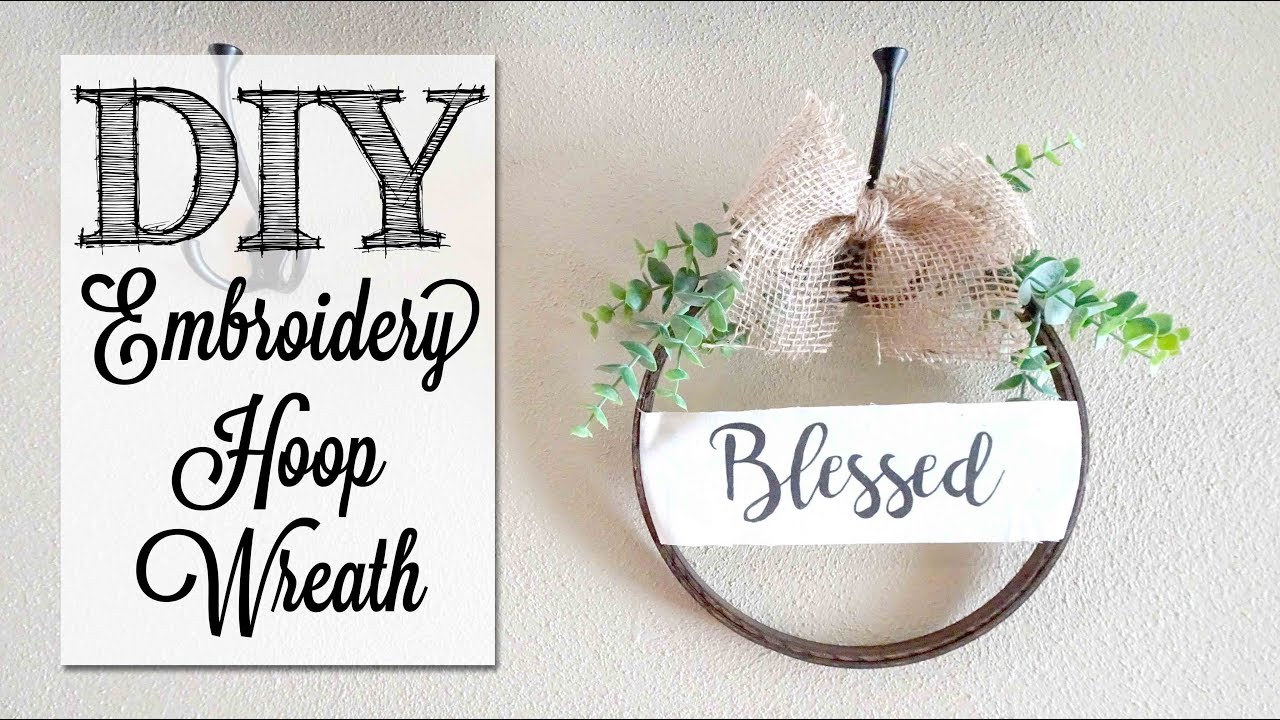 DIY Embroidery Hoop Wreath | Printing on Fabric