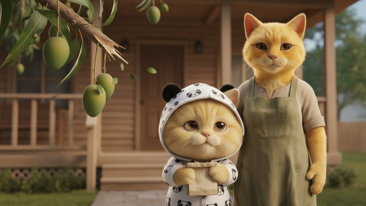 A Quiet Mistake on a Mango Tree | MamaCat & BabyKitty 