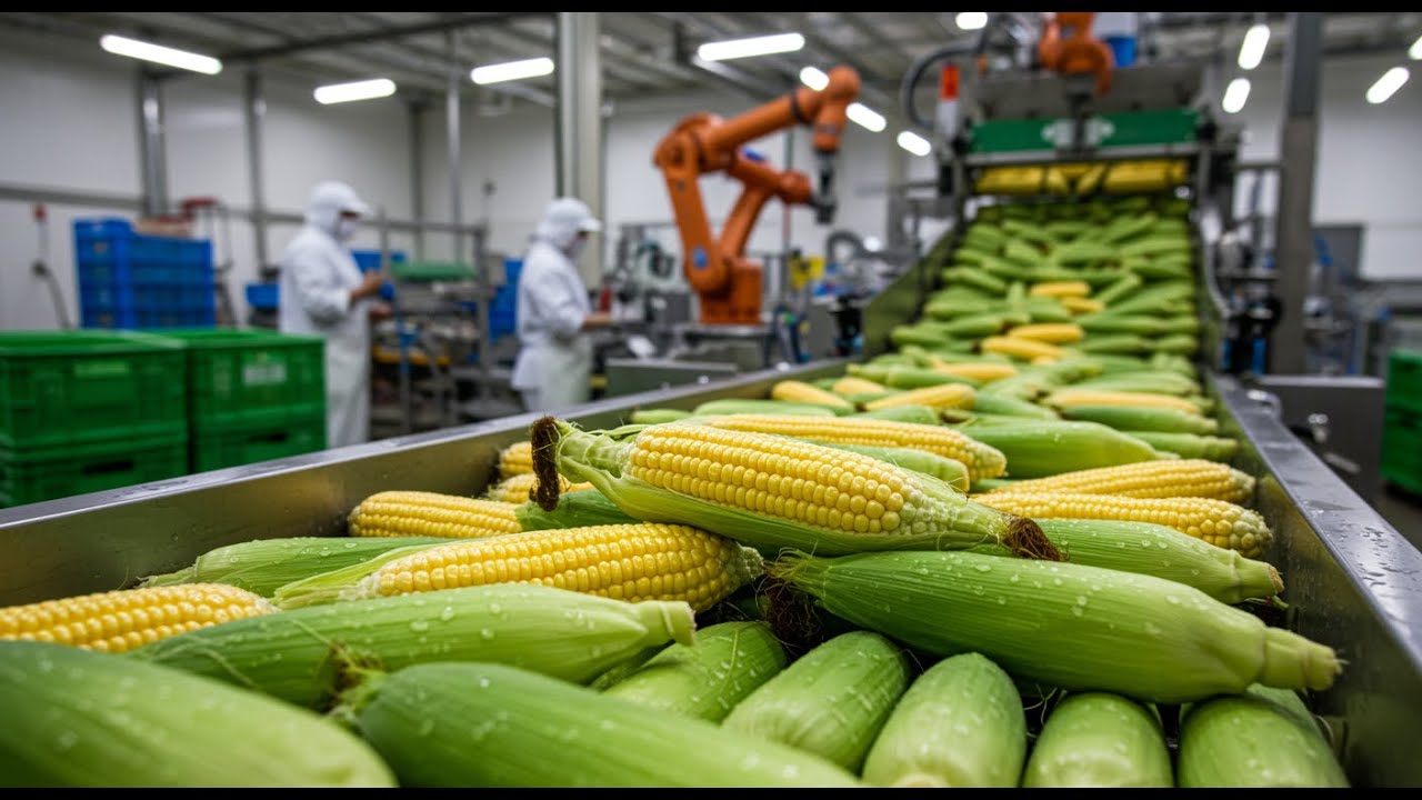 Corn Milk Factory | Full Production Process from Corn to Packaging