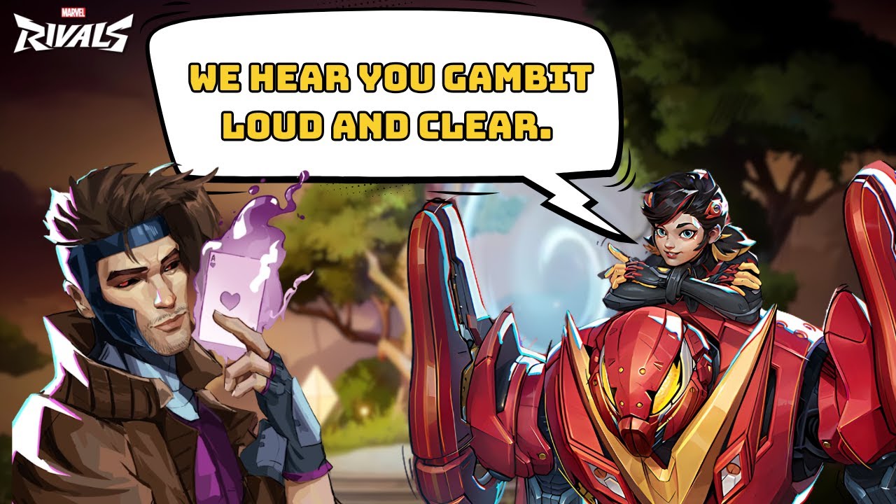 Voice Lines Interaction with Gambit and Rogue - Marvel Rivals