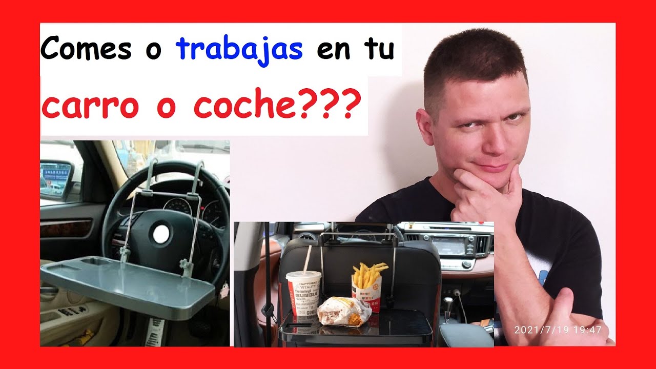 😎 REVIEW👉 La mejor MESA para COMER y TRABAJAR en el AUTO, carro o COCHE para VOLANTE
