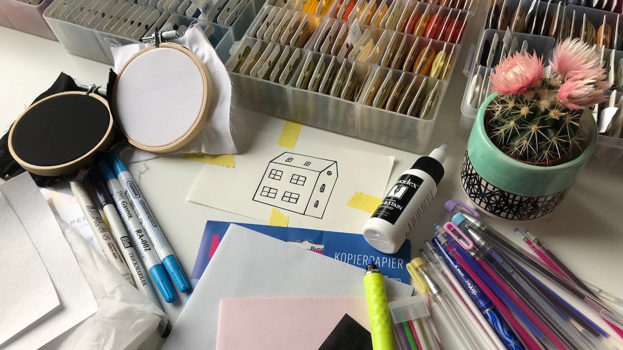 How to transfer pattern for embroidery on light and dark fabric. Transfer devices and how they work