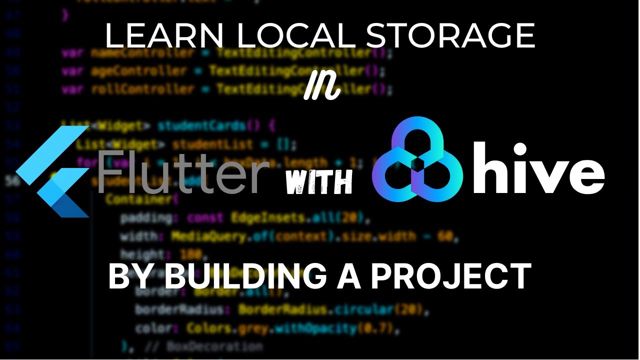 Learn LocalStorage 📱 in Flutter with Hive database by creating a project