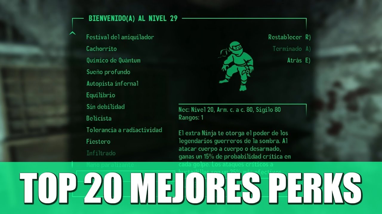 FALLOUT 3 | TOP 20 BEST PERKS