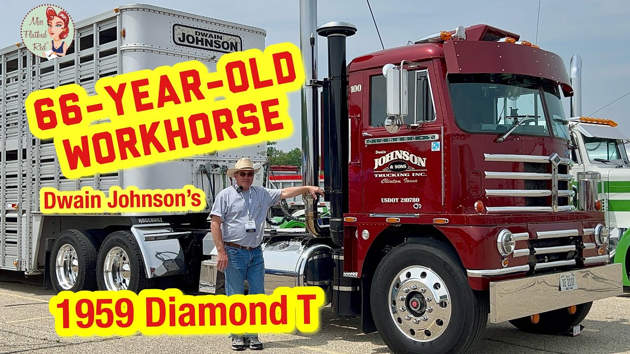 66-Year-Old Work Truck! Dwain Johnson's 1959 Diamond T 'China Cabinet' Truck Tour