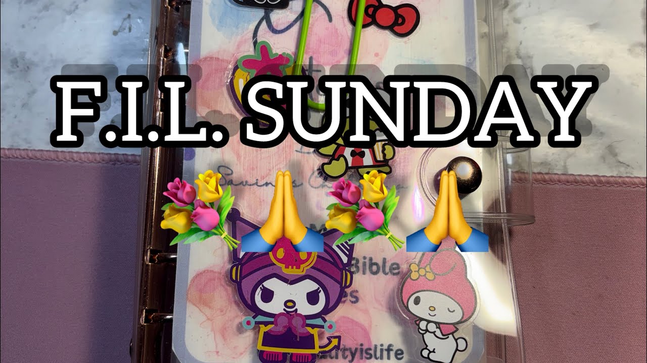 F.I.L Sunday|$50| Bible Box Challenge💐#savingschallenges#cashstuffing 