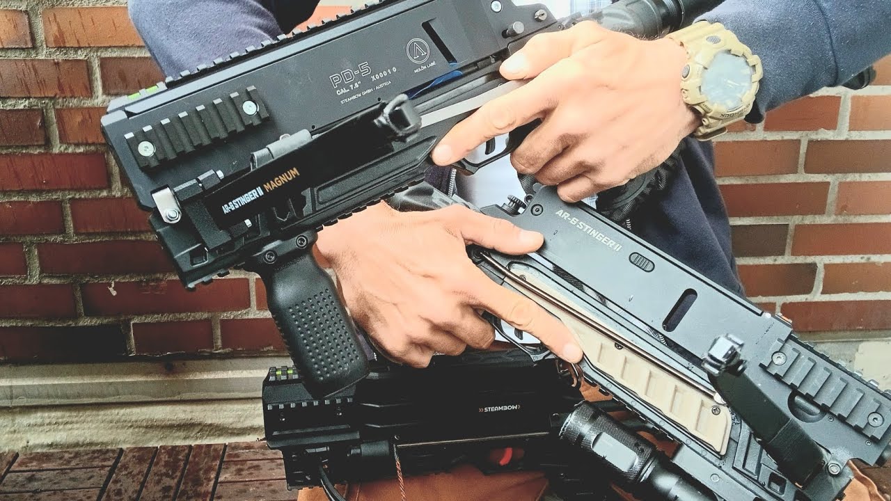 🇩🇪 Die neue PD-5 von STEAMBOW: Welche VORTEILE? BESSER als das AR-6 METALLmagazin? #prototype #info