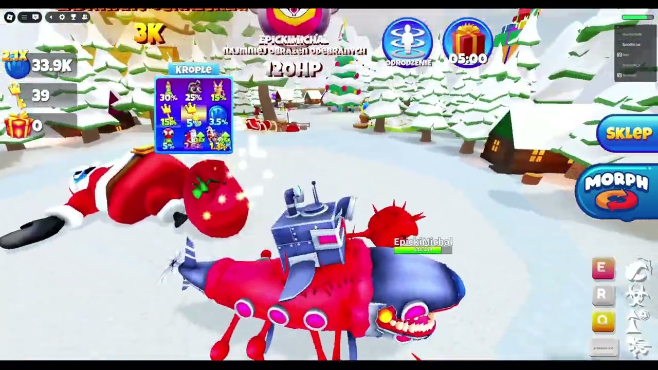 Gram W Morph World I Zdobyłem Niebieskiego Świętego Mikołaja